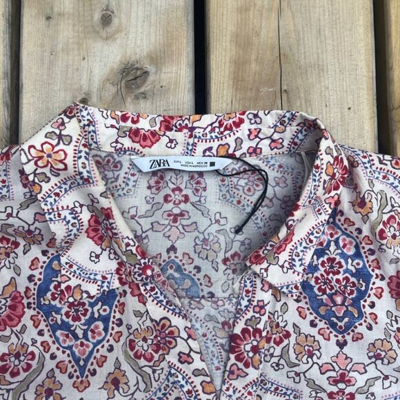 Zara  Floral pattern shirt - Picture 6 of 6